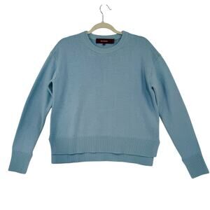 Sies Marjan Sweater Mens Size‎ X Small Lt Blue Wool Casmere Boxy Cozy Fall